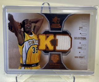2007 - 08 Kevin Durant Sp Rookie Threads Rc Dual Color Kd Jersey Rt - Kd Sonics Rare