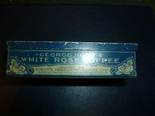 RARE George Hirst ' s White Rose Toffee Tin Vintage 2