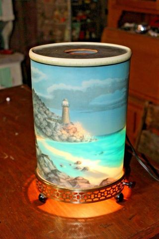 Vintage Rare Econolite Motion Lamp Oval Lighthouse Surf 1961 62 No 777 Usa