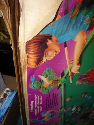 RARE 1991 TMNT REMCO WACKY POPPIN ' POOL TABLE - TEENAGE MUTANT NINJA TURTLES 4