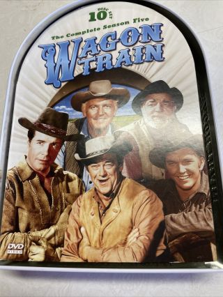 Wagon Train: Season Five (DVD,  2013,  10 - Disc Set,  Tin Case) “RARE” Good 2