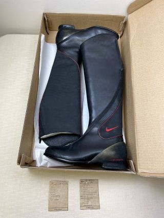 Rare Nike " Ippeas " (stella) Olympic Equestrian Tall Riding Boots Mens Size 9.  5