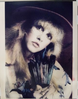 Rock Star Stevie Nicks Rare 16x20 Proof Print Of Hand Tinted