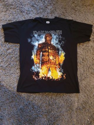 Iron Maiden ‘final Frontier - World Tour 2010’ T - Shirt Size Large Rare