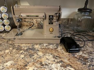 Rare Singer 301a Portable Heavy Duty Gear Drive Sewing Machine