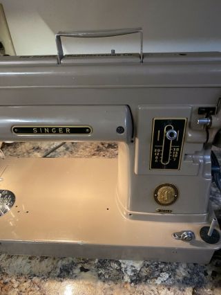 Rare Singer 301A Portable Heavy Duty Gear Drive Sewing Machine 6