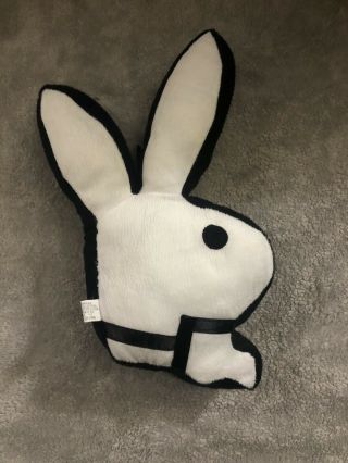 RARE Playboy Pillow Bunny Shaped (White/Black) Priority 2