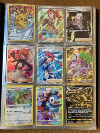 Binder Of 126 Pokemon Cards - 35 Full Arts Plus Rares,  Holos,  More