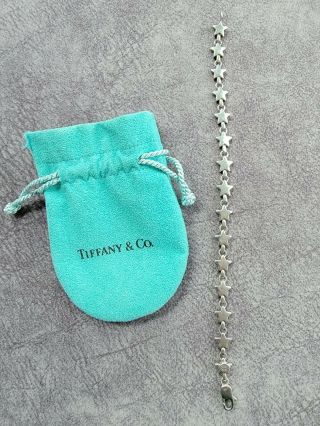 Tiffany & Co.  Sterling Silver Star Link Bracelet,  Rare/vintage/retired