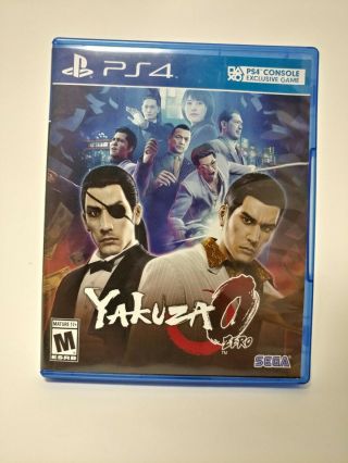 Yakuza 0 Zero Ps4 Playstation 4 Rare Standard Release Black Blue Label Edition 6