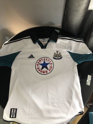 Newcastle United 1999 - 2000 Away Shirt Medium Adidas Rare Vgc