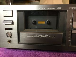 Yamaha Cassette Deck Kx - 1200u,  Rare Titanium Finish,  Needs Belts And Other Misc
