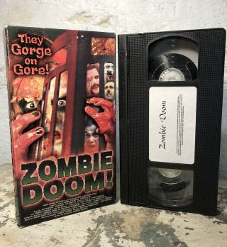Very Rare Zombie Doom Vhs - Horror Gore Andreas Schnaas Marc Trinkhaus Vtg Oop
