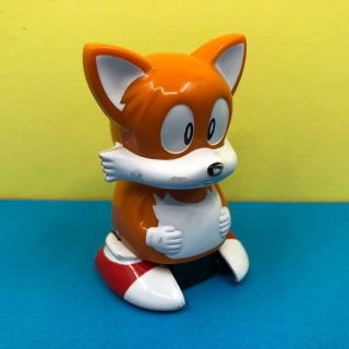 Rare Vintage Sega Tomy Sonic The Hedgehog Tails Pull Back Toy Figure 1990s
