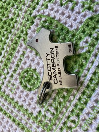 Scotty Cameron Titleist Milled Putter GSS Circle T Dog Key Chain fob marker Rare 2