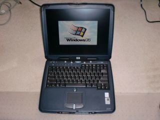 Hp Omnibook Xe3 Laptop With Windows 98 Installed,  Built - In Floppy Drive,  Rare