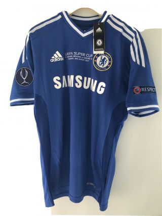 Chelsea Fc Football Shirt Uefa Cup 2013 Bnwt.  Rare Tech Fit