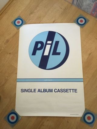 1986 Promo Poster Public Image Limited Pil John Lydon Rare