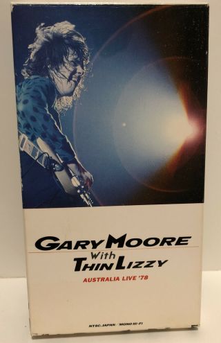 VHS Gary Moore with Thin Lizzy Australia live ' 78 Very Rare Japanese Import 2