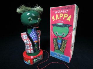Rare Vintage1960s River Monster Pleasant Kappa Tin Battery Toy By Atd Japan