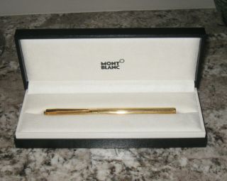 Montblanc " Noblesse " Rollerball Pen Pinstripe Design Gold Plated - Vintage - Rare