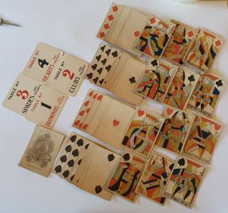 Very Rare Antique Pre Victorian Thomas Creswick Playing Cards Full Set 3.  5 " X2.  5 "