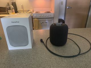 Apple Homepod Smart Speaker Space Gray Discontinued Rarely,  Practically