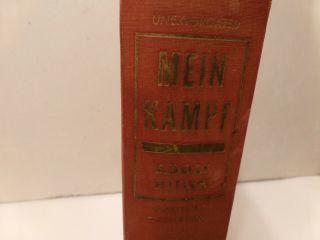 Mein Kampf Adolf Hitler Fully Annotated 1941 Rare Pre - War Issue