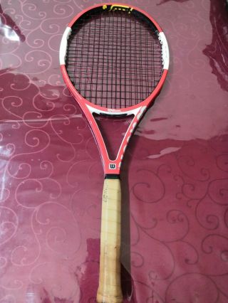Wilson Ncode Six - One Tour 90 Asian Specs 11.  3oz Rare 4 3/8 Grip Tennis Racquet