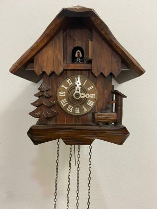 Vintage Rare Collectible Classic Cuckoo Clock Play Music With Bird Ships 24h