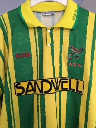 West Brom West Bromwich Albion Shirt 1992 - 93 Rare Third Kit Size Medium 38 - 40” M