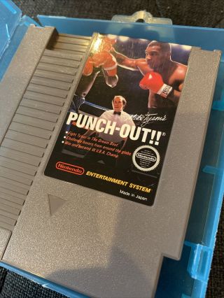 Mike Tyson Punch Out Nes With White Bullets Nintendo First Issue Rare With Case