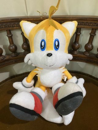 Rare Sega Tails Sonic X Project The Hedgehog 2003 Japan 11” Plush Fighters