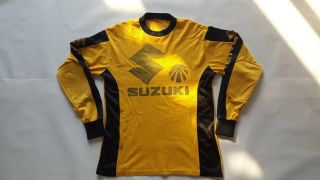 Vintage Motocross Suzuki Long Sleeve Jersey Size M Rare Item