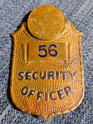 Rare 1939 Golden Gate Expo Police Security Guard Badge Law Enforcement