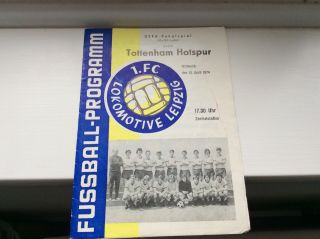 Very Rare 1974 Tottenham Hotspur Europa League Semifinal Programme