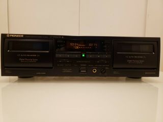 Pioneer Ct - W616 Double Dual Cassette Tape Player Dolby B/c Dps Near Rare