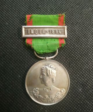 Portugal Rare Military Silver Medal Order Overseas Campaigns - India 1896