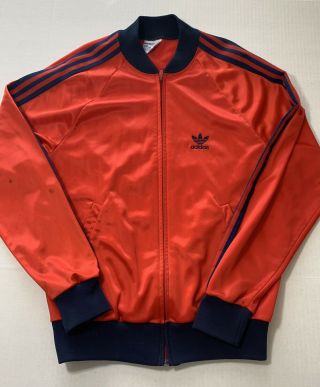 Rare Vintage 80s Adidas Atp Keyrolan Track Jacket Run Dmc Era Medium Made In Usa