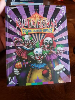 Killer Klowns From Outer Space (arrow Video Blu Ray) With Slipcover Oop Rare