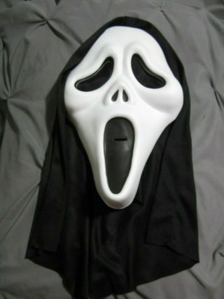 Ghost Face Oversize Mask 13 " Halloween Foam Rare Scream Fearsome Faces Fantastic