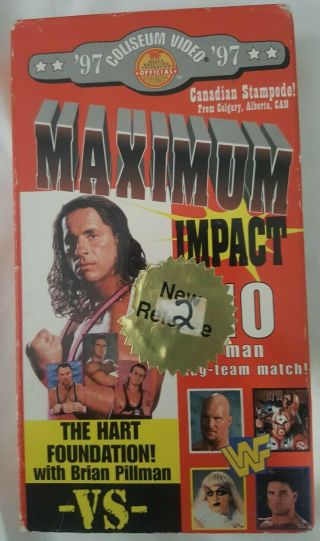 Wwf In Your House Maximum Impact 1997 Vhs Coliseum Video Rare Wrestling Tape Wwe