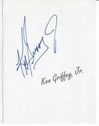 1989 Ken Griffey Jr Rookie Starline Signed Autographed Greeting Card VERY RARE 2