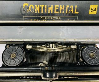 Rare Antique Continental Large Carriage Typewriter 2