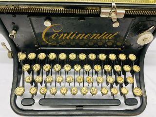 Rare Antique Continental Large Carriage Typewriter 3