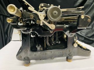 Rare Antique Continental Large Carriage Typewriter 4