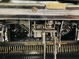Rare Antique Continental Large Carriage Typewriter 6