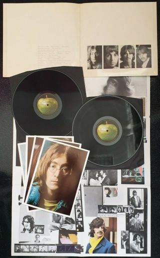 " The Beatles " - White Album - Rare 1968 Orig Toploader Stereo 1st Press Uk 2 Lp