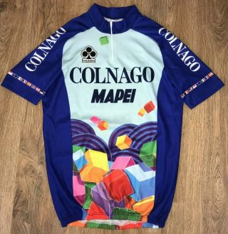 Colnago Mapei Rare Vintage Cycling Jersey Size Xl