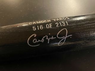 Cal Ripken Jr.  Signed Autographed Black Louisville Slugger Game Model Bat RARE 2